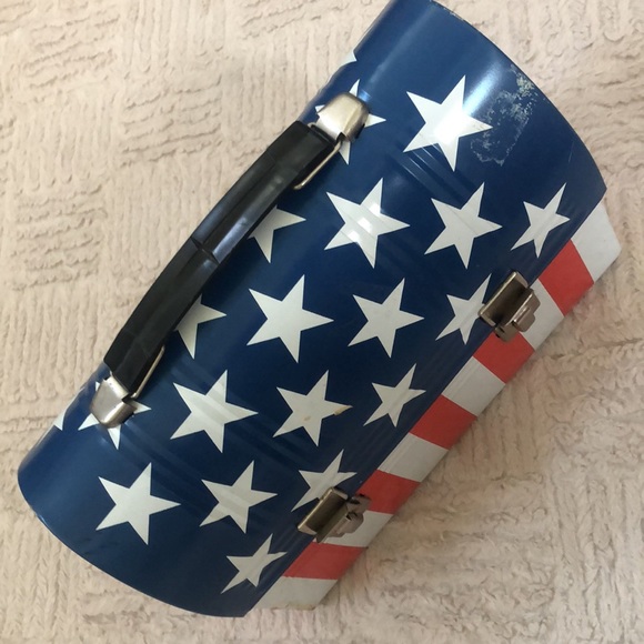 Vintage 1970’s Aladdin Industries American Flag lunchbox - Picture 5 of 16